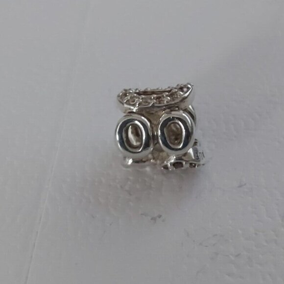 Auth PANDORA *RETIRED* SSilver Circle of Friends w/Clear & Brown CZ's 790445CZ - Picture 10 of 10